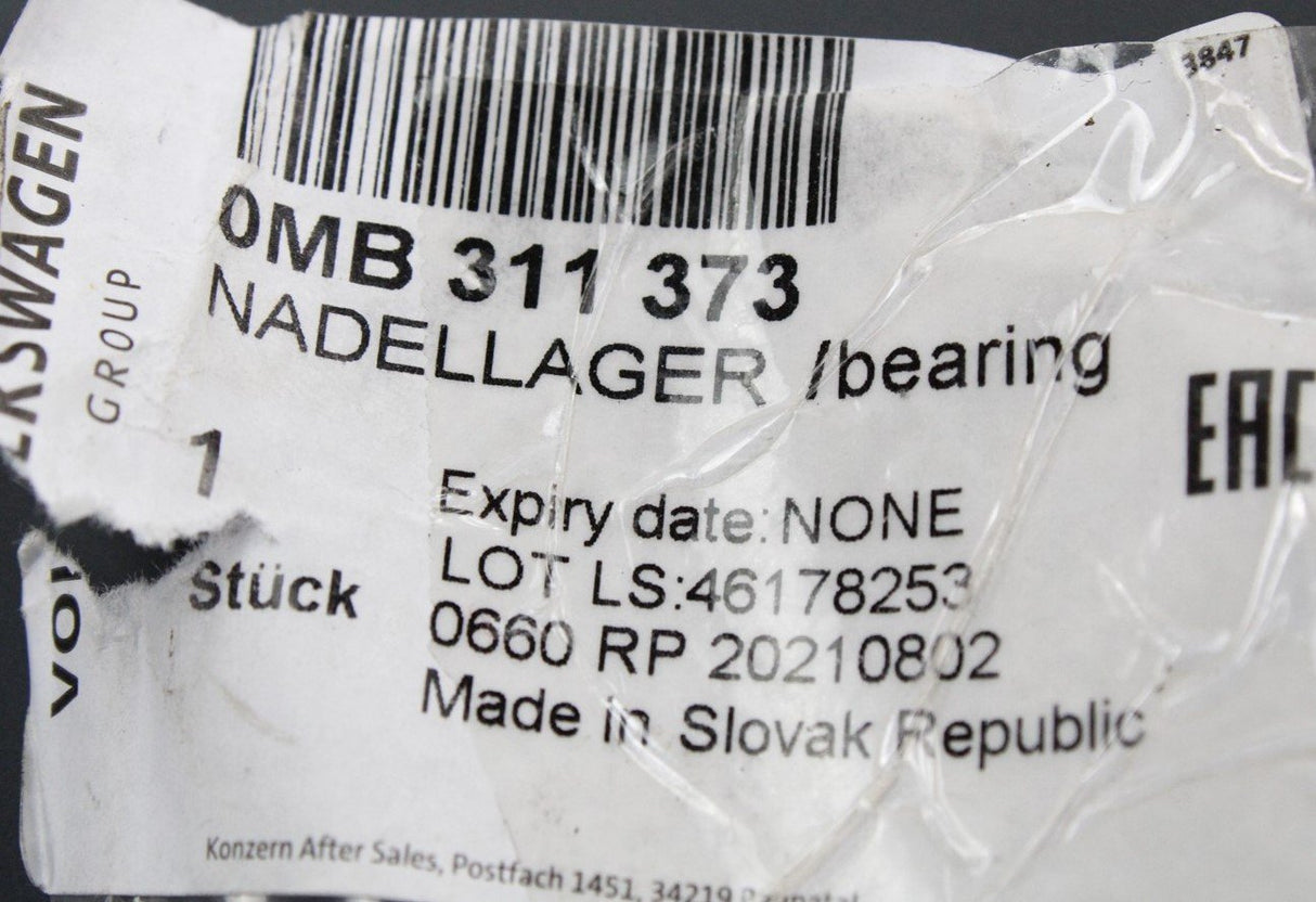 Audi E-Tron 2019-on drive axel shaft needle bearing (rear) 0MB311373