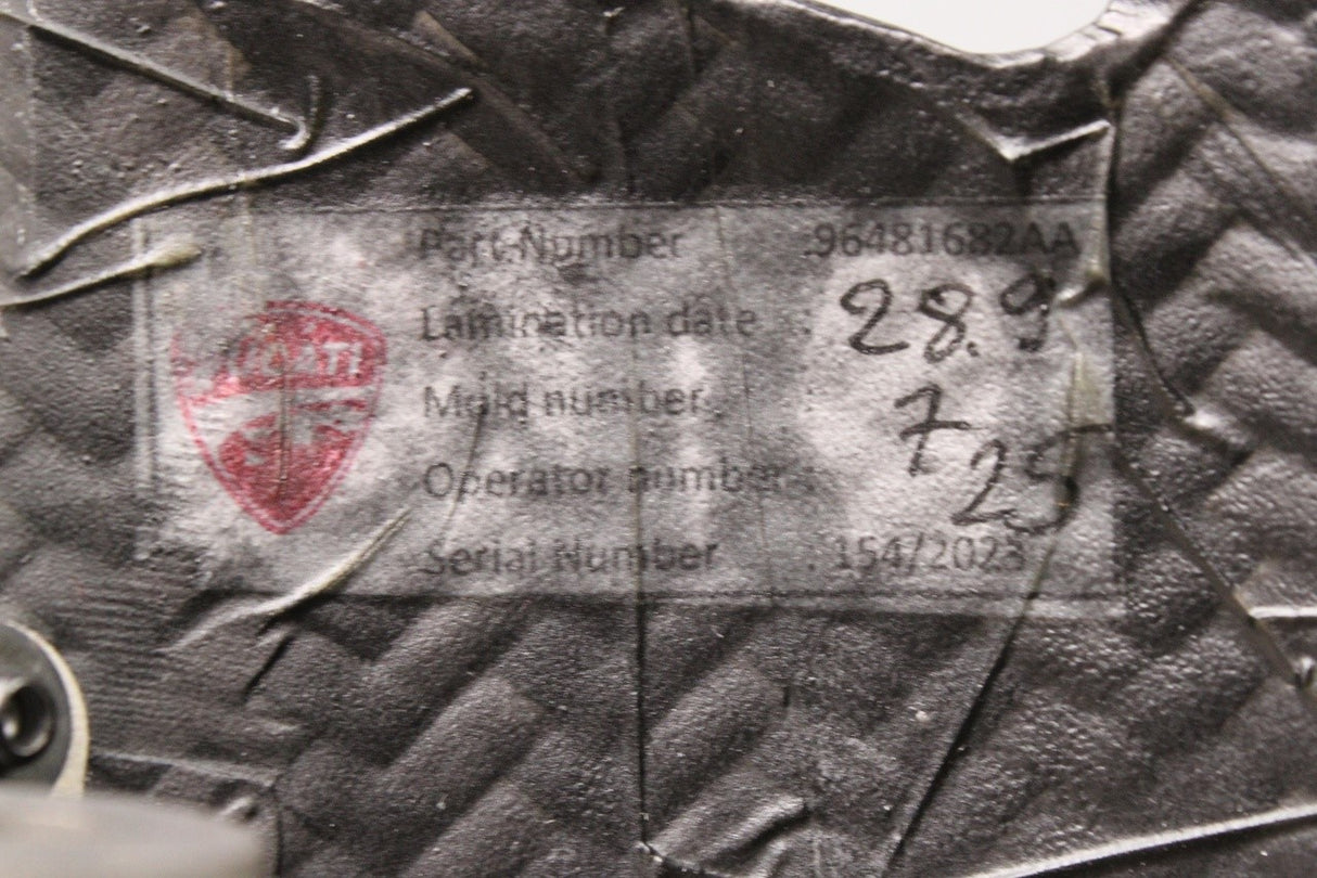 Ducati Panigale V2 20-22 carbon & titanium exhaust cover E96481682AA