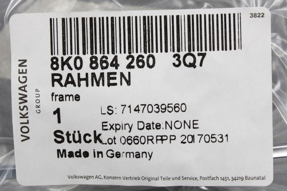 Audi A4 RS4 A5 Q5 centre console gearstick surround trim 8K0864260 3Q7