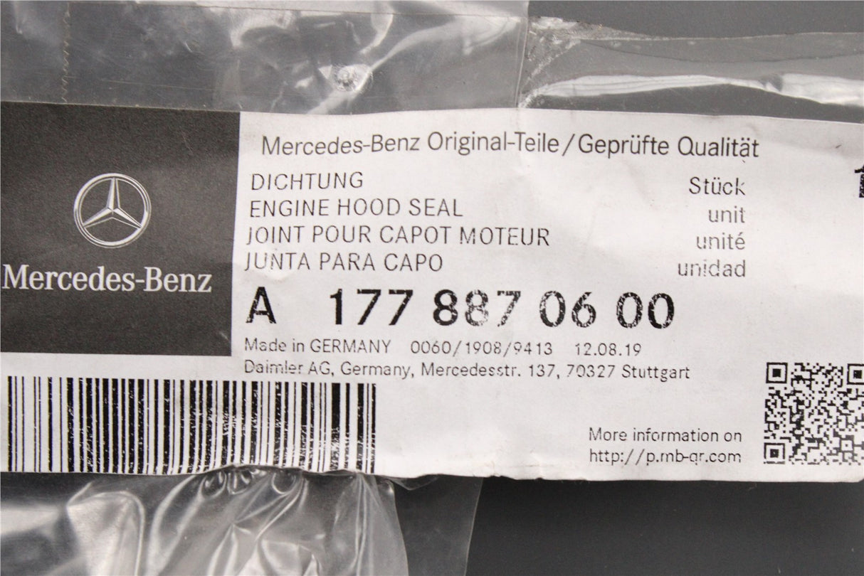 Mercedes-Benz A-Class W177 bonnet seal A1778870600