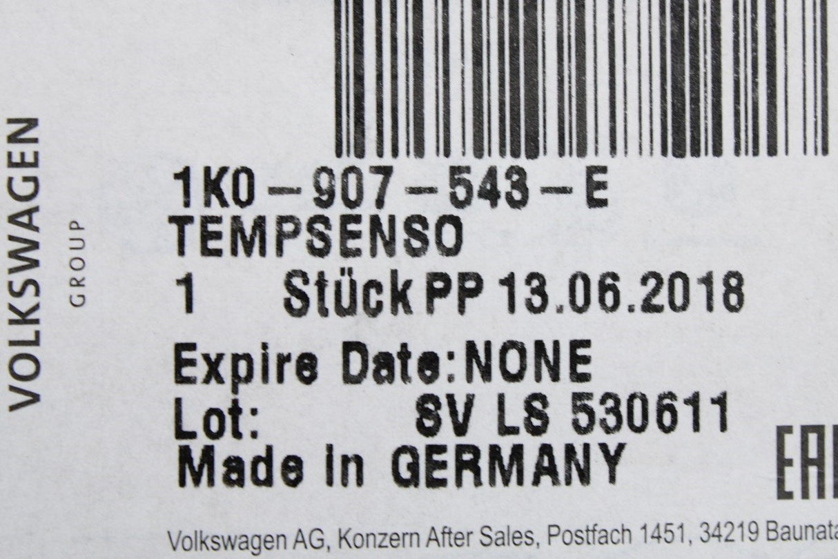 VW Audi Skoda SEAT cabin temperature sensor 1K0907543E