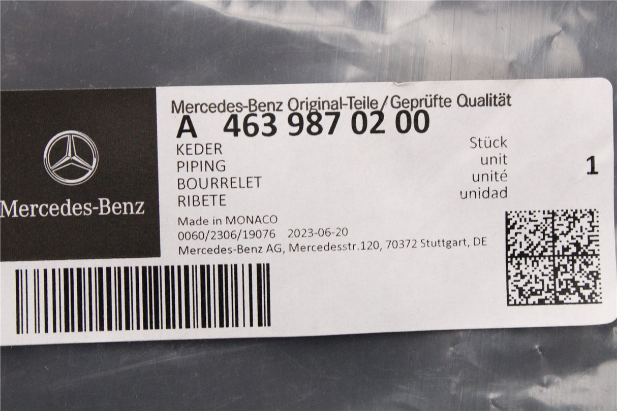 Mercedes-Benz AMG G63 W463 roof molding strip (left) A4639870200