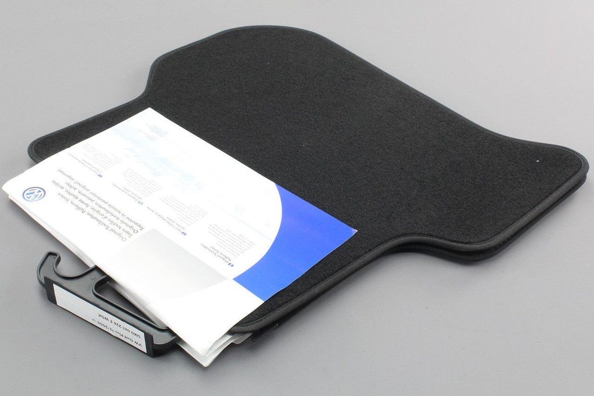 VW Golf Plus 2005-14 Rear carpet floor mats set black 5M0061226EWGK