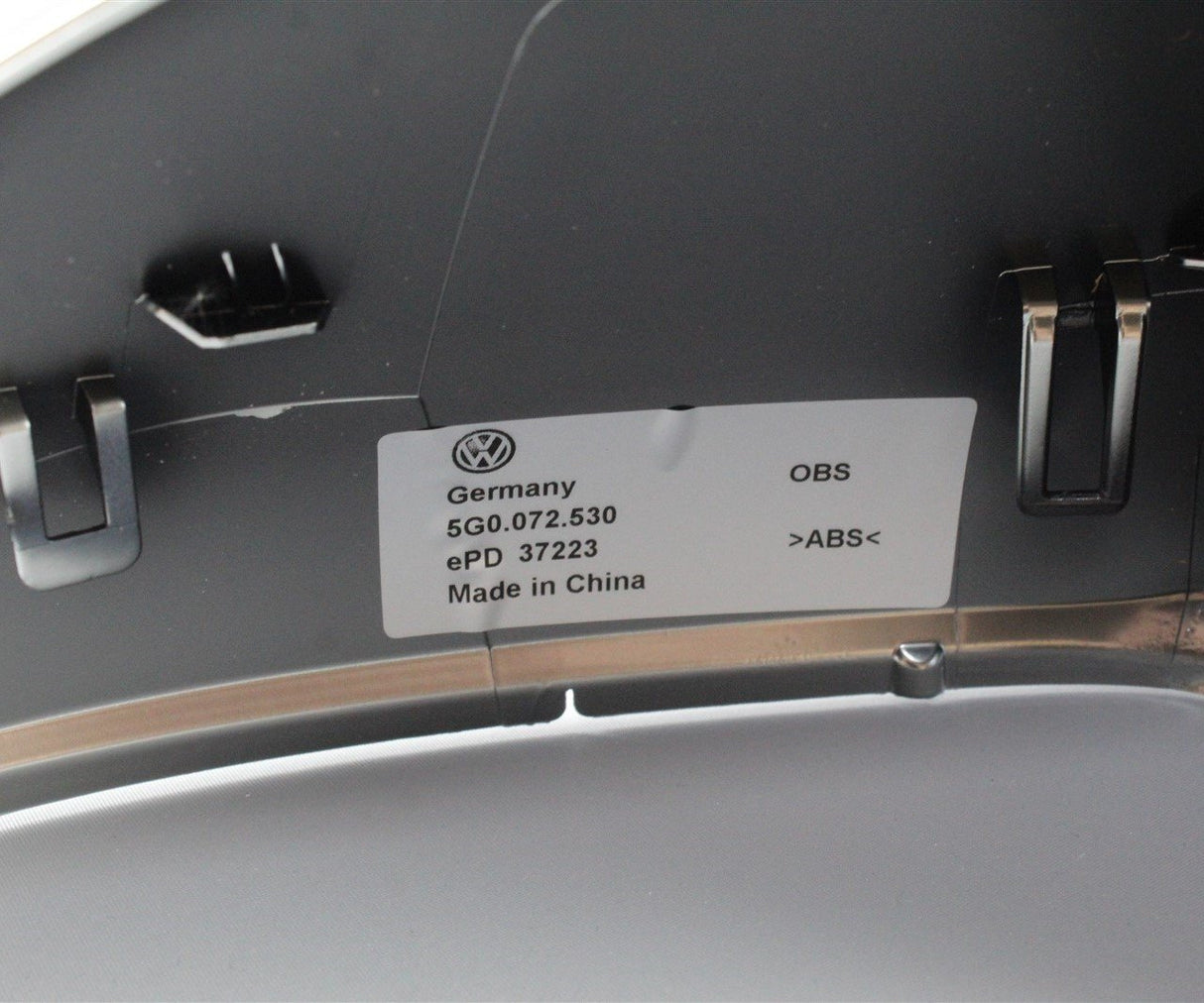 VW Golf MK7 MK7.5 R Style wing mirror cap set matt chrome 5G0072530