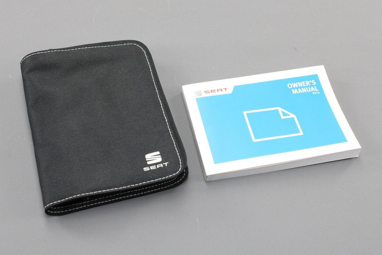 SEAT Ibiza 2017 owners manual handbook wallet 6P0012720BD