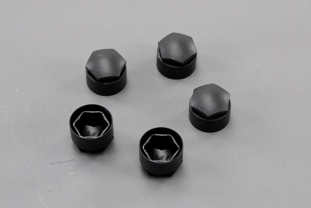 Audi SEAT Alloy wheel nut bolt cover caps x5 (black) 4M0601173B