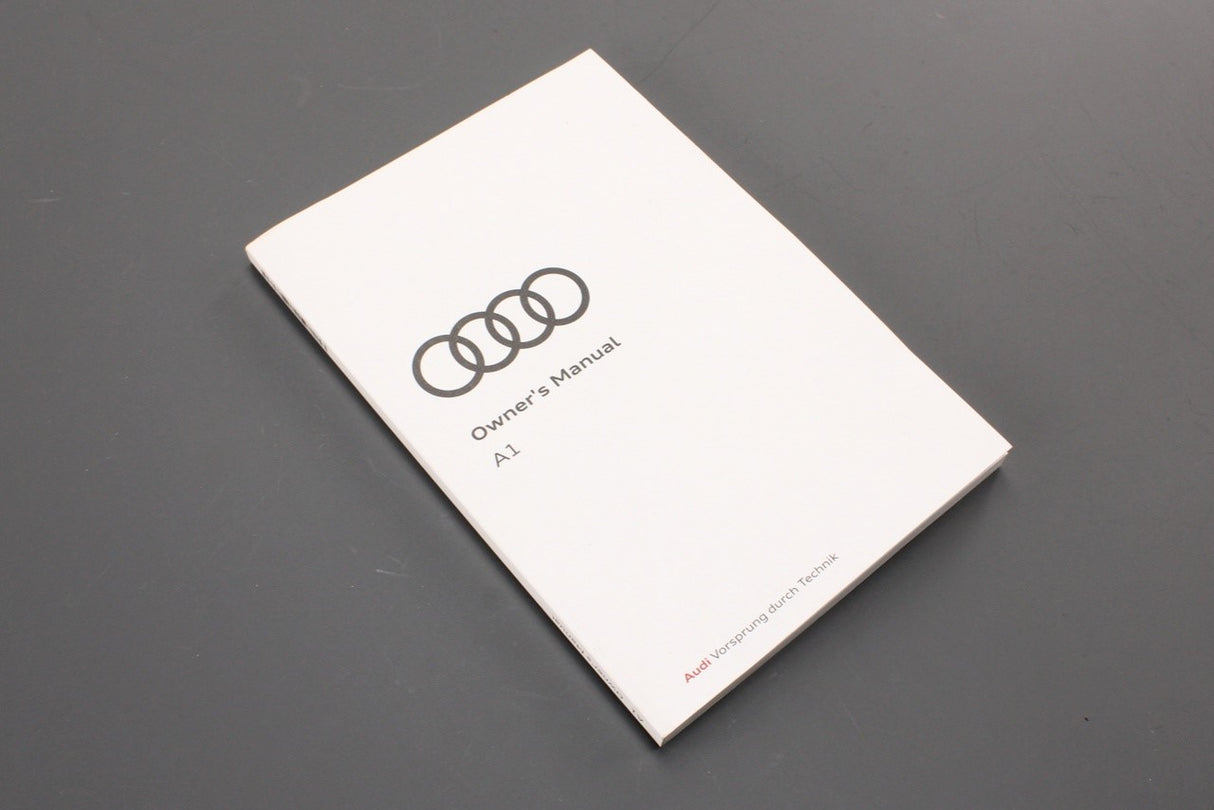 Audi A1 2019-on owners manual handbook 82A012720AE
