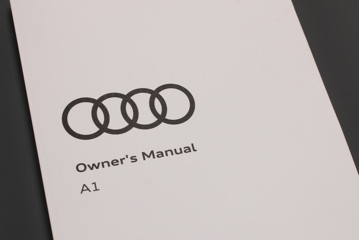 Audi A1 2019-on owners manual handbook 82A012720AE