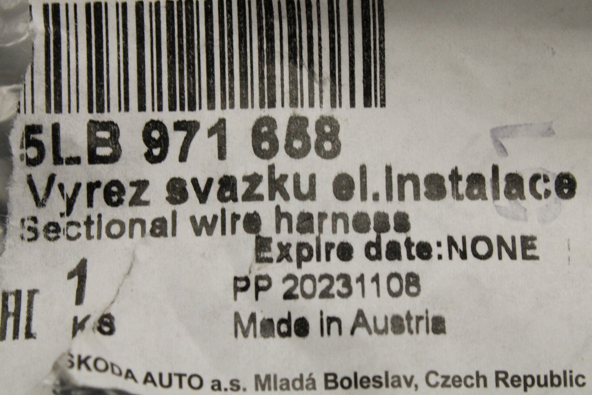 VW Audi Skoda SEAT electric wiring cable 5LB971658