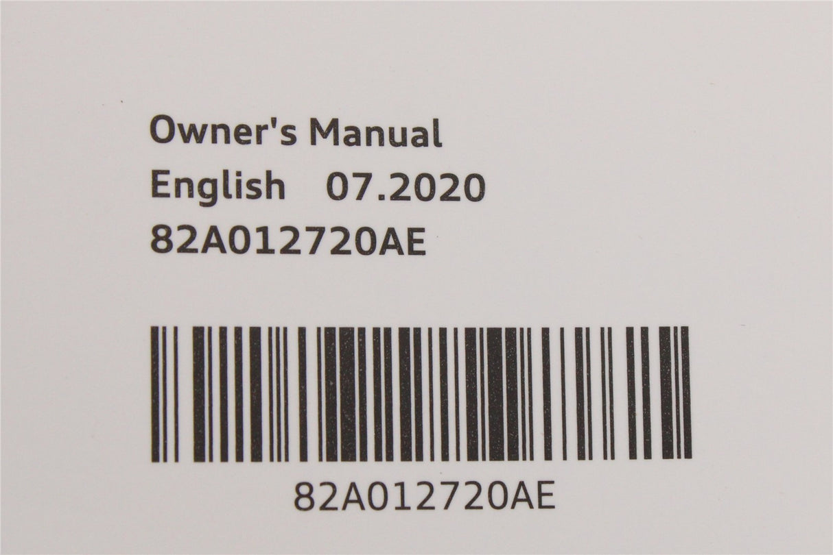 Audi A1 2019-on owners manual handbook 82A012720AE
