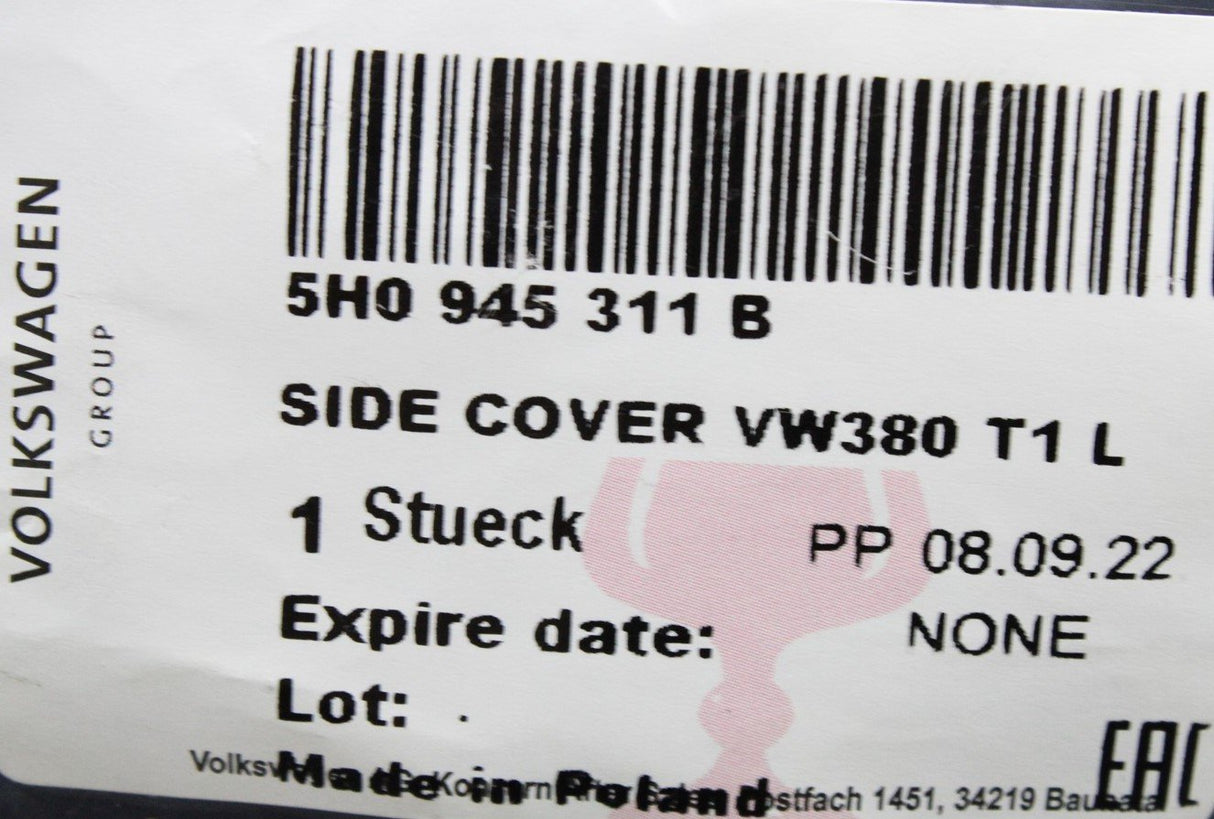 VW Golf MK8 2020-on trim for rear light (left outer) 5H0945311B