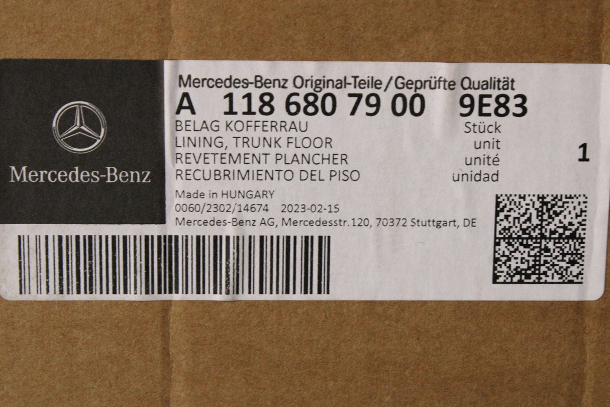 Mercedes-Benz CLA 250e W118 boot floor (coupe) A11868079009E83