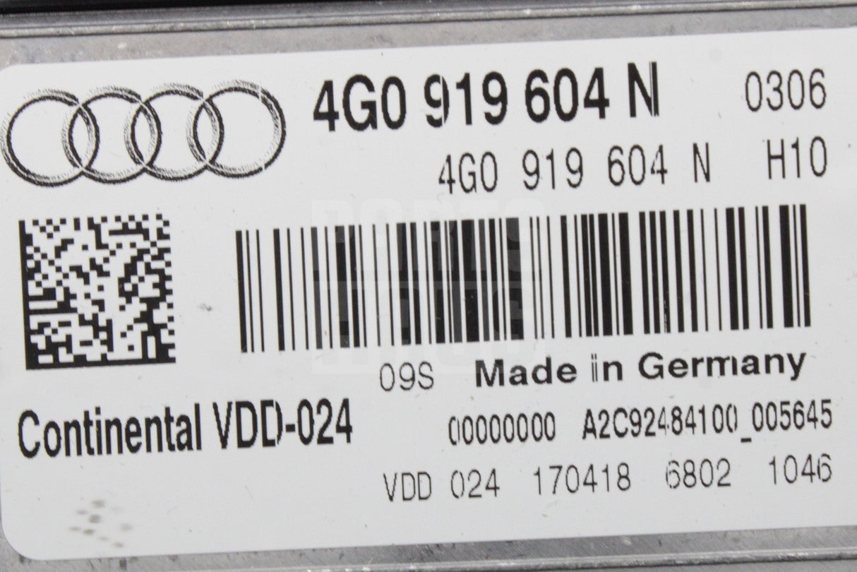 Audi A6 S6 RS6 2013-2018 RHD heads up display control unit 4G0919604N