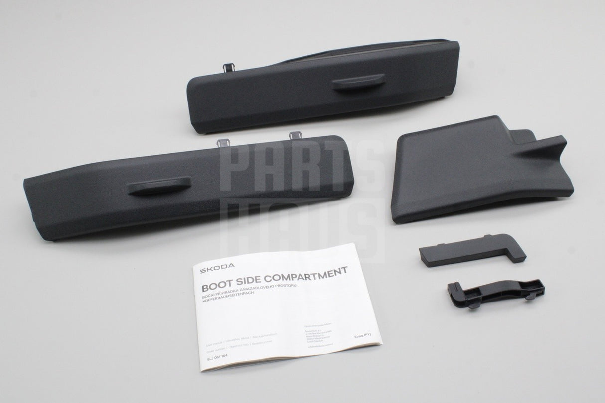 Skoda Elroq 2025-on accessory boot side storage compartment 5LJ061104