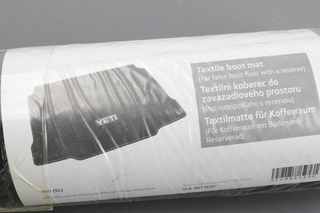 Skoda Yeti 5L 2010-17 carpet boot liner cargo mat 5L6061163C