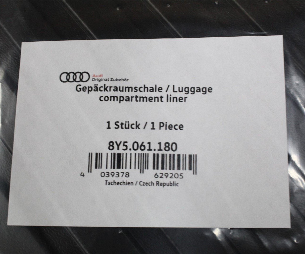 Audi A3 Saloon 2021- Luggage compartment boot load liner 8Y5061180