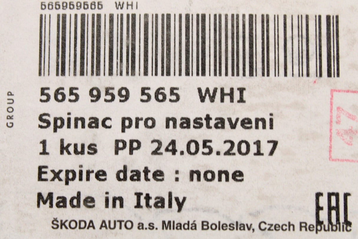 Skoda Karoq Kodiaq Octavia wing mirror adjustment switch 565959565 WHI