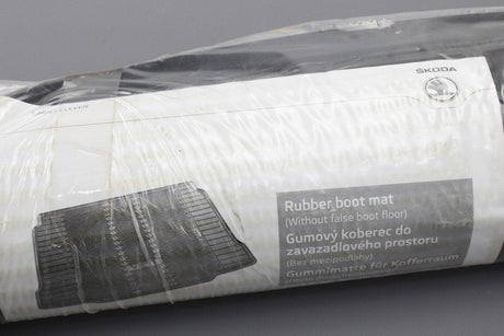Skoda Yeti 2014-Onward Rubber fixed floor boot liner (Black) 5L6061160B