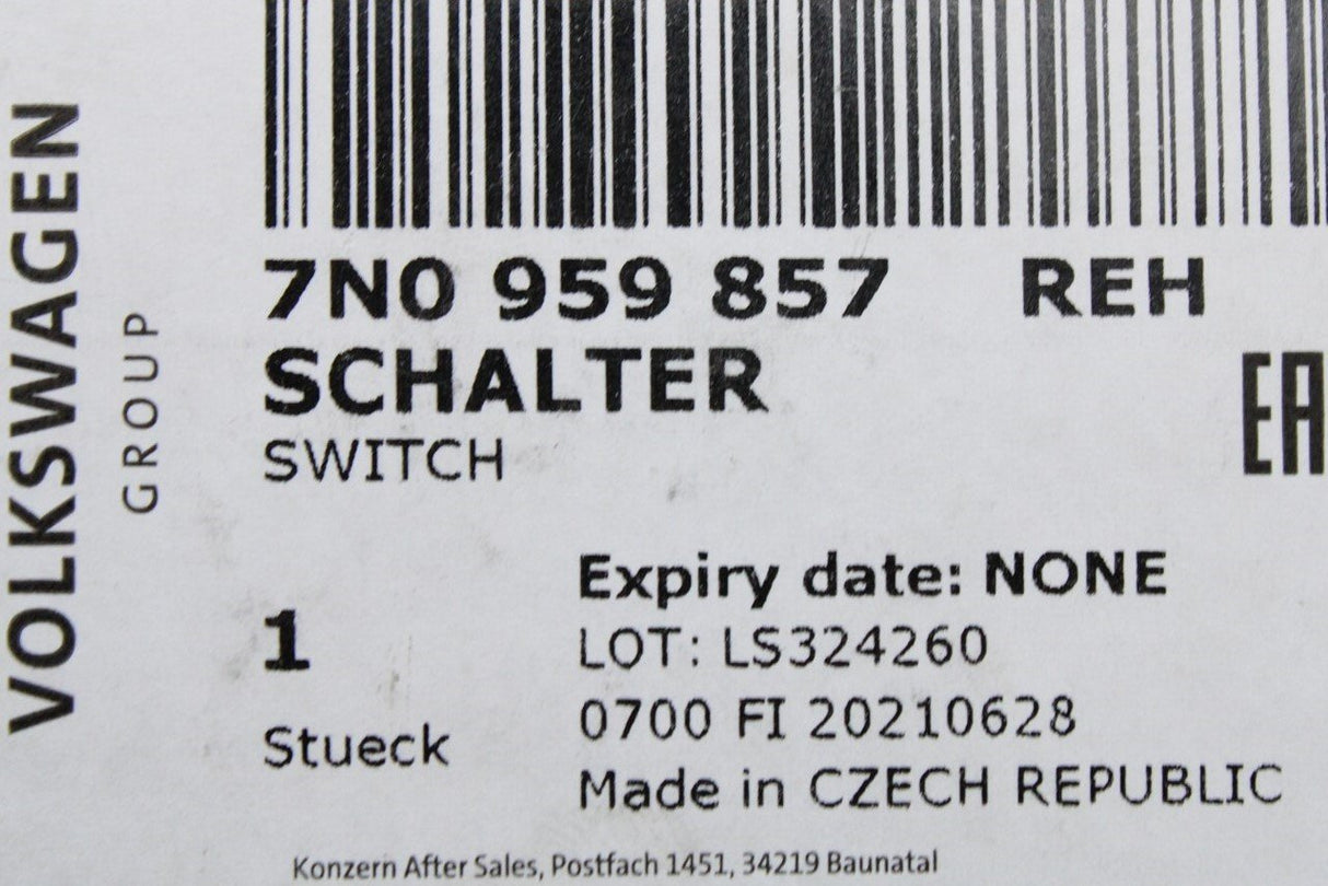 VW Sharan Touran Touareg SEAT Alhamba window switch pack 7N0959857 REH