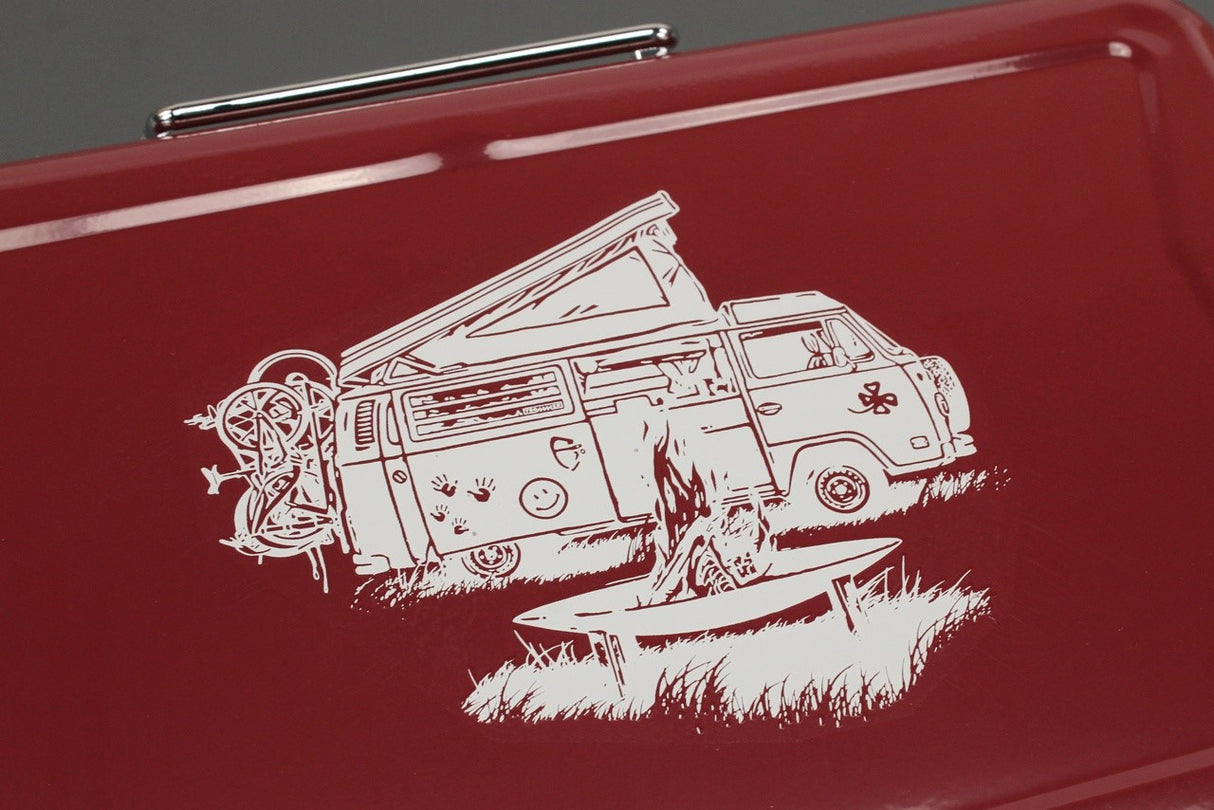 Volkswagen T2 portable folding camping grille (red) 7E9069642