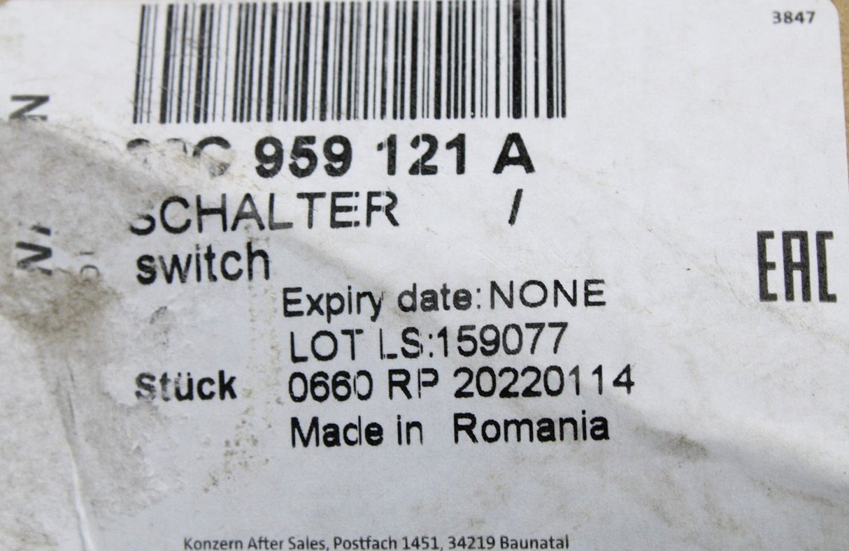 Audi Q5 SQ5 Q7 SQ7 boot compartment lighting switch 80C959121A