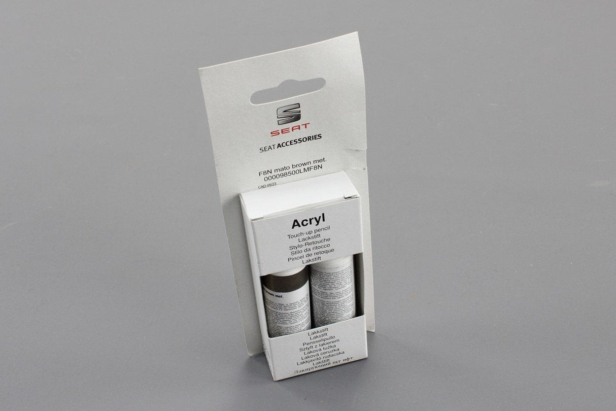 SEAT touch up paint Mato Brown Metallic (x2 12ml) 000098500LMF8N