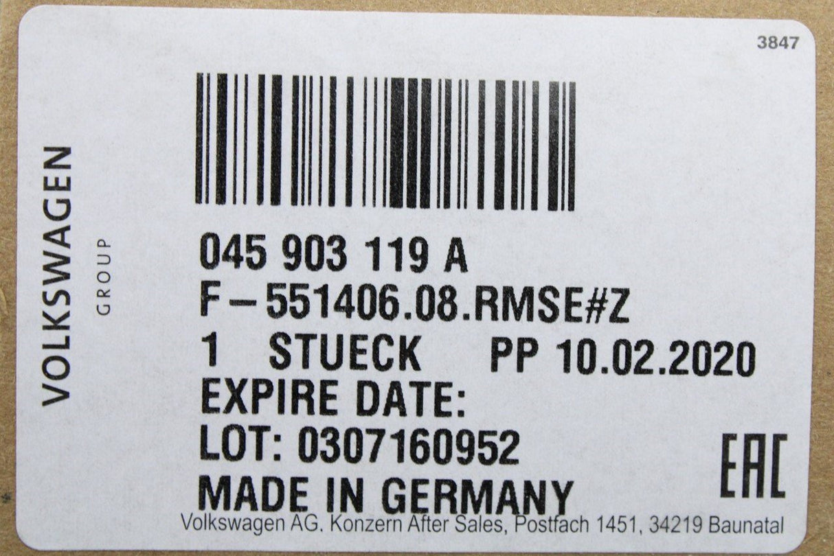 VW Audi Skoda SEAT Alternator pulley freewheel with cover cap 045903119A