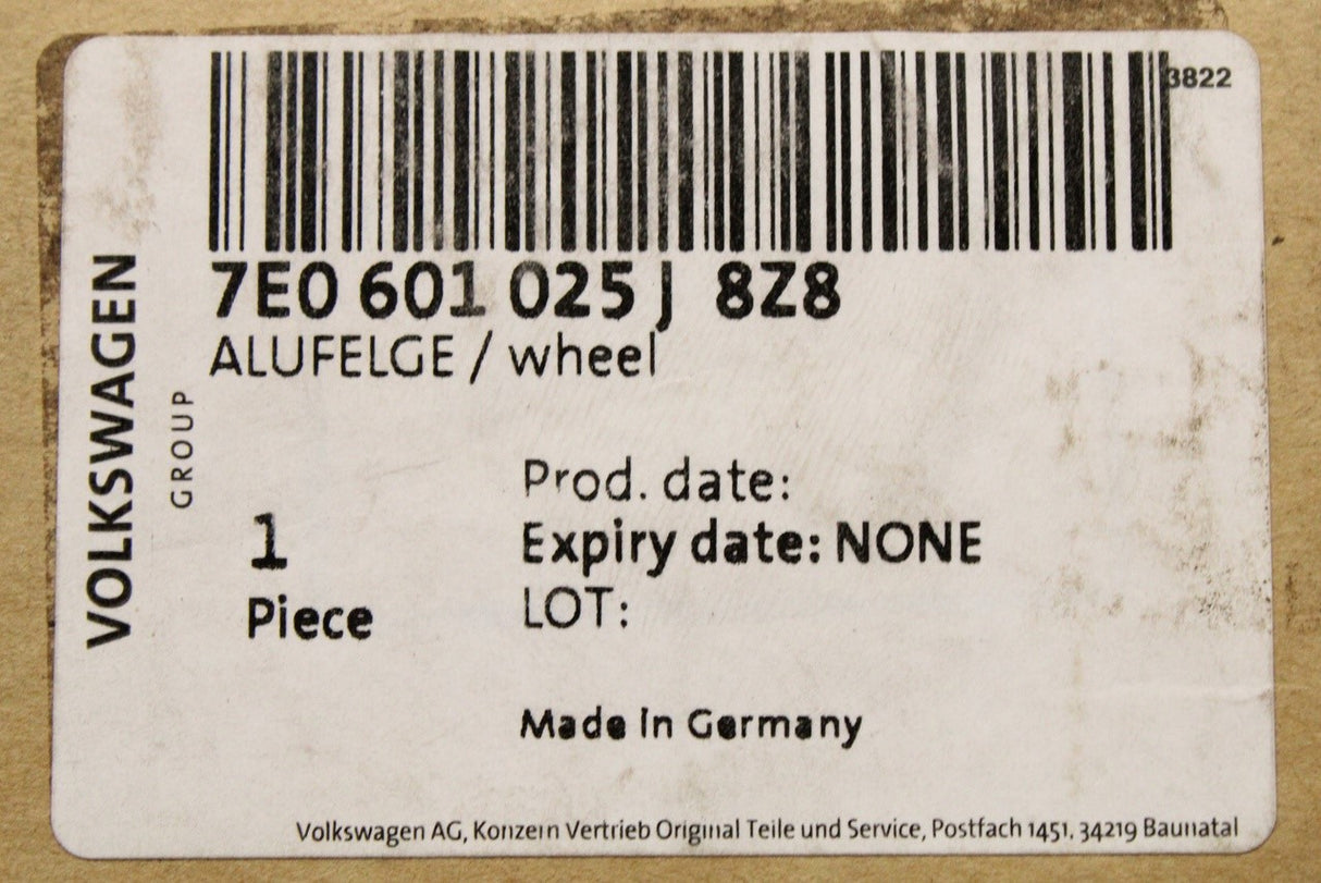 VW Transporter T5.1 T6 2012-19 Timaru alloy wheel (17x7) 7E0601025J 8Z8