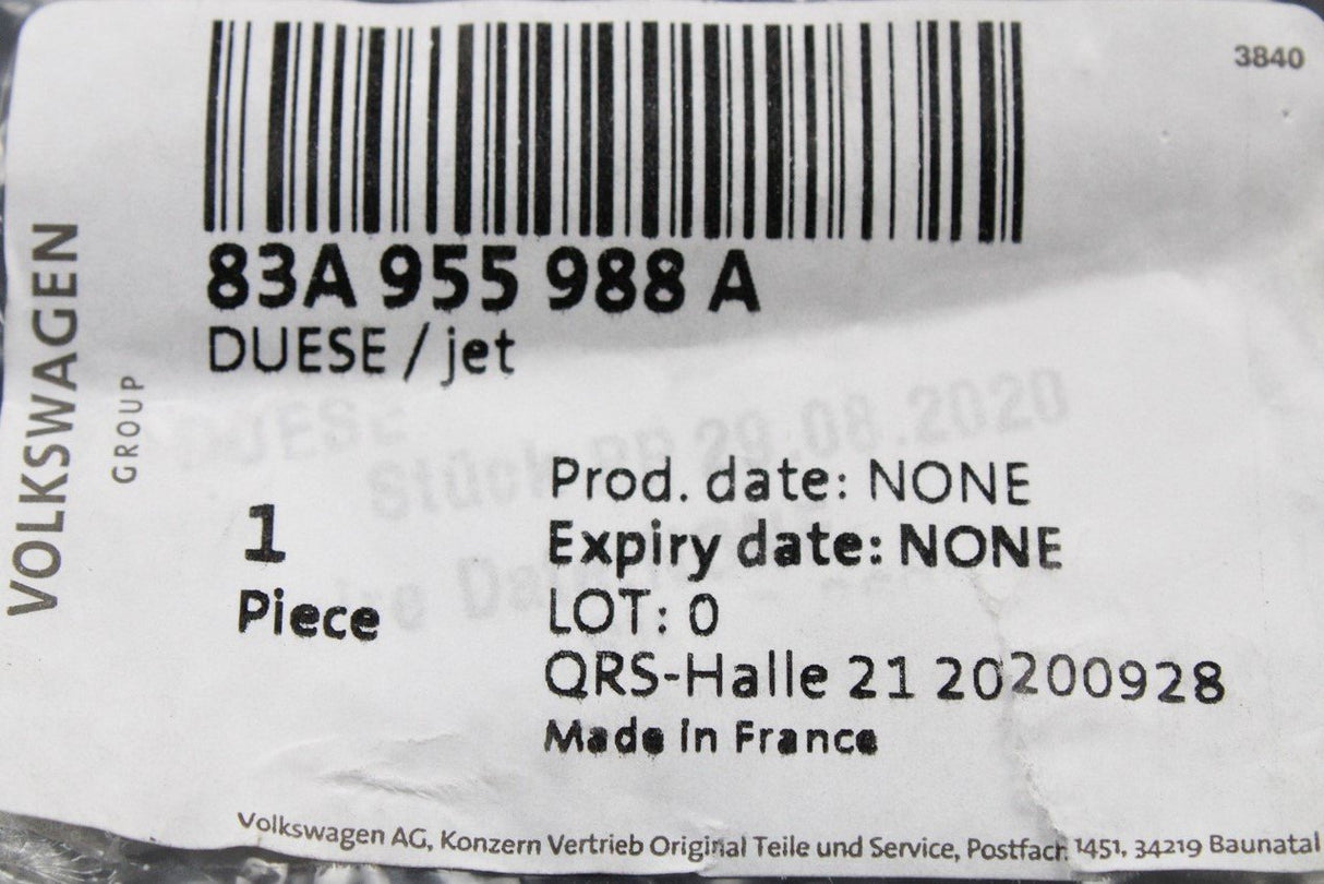 Audi Q3 RSQ3 2019-on heated windscreen washer jet (right) 83A955988A