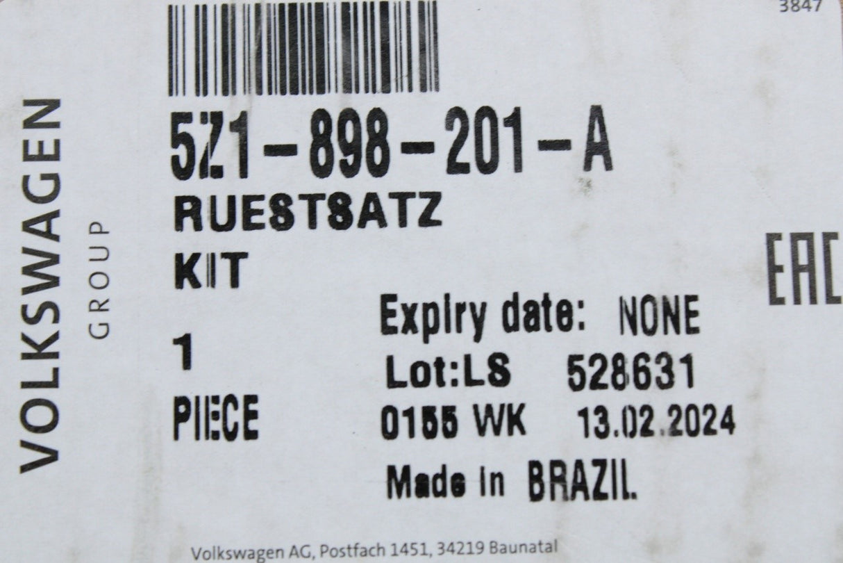 VW Audi Skoda SEAT airbag service kit 5Z1898201A