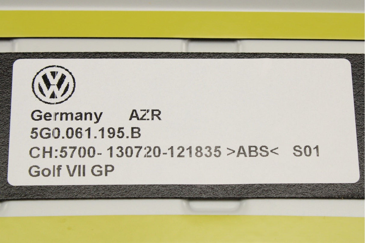 VW Golf MK7.5 2017-2020 bumper load edge protector 5G0061195B