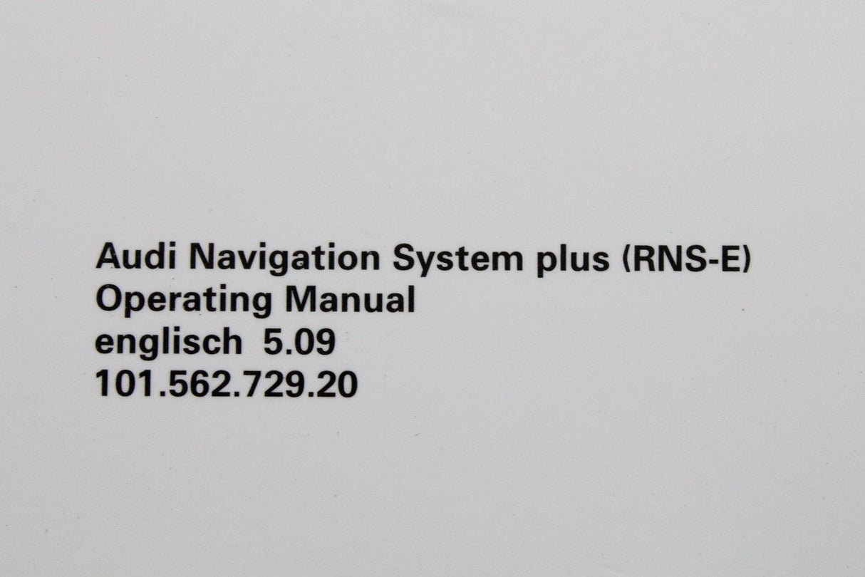 Audi navigation system plus (RNS-E) operating manual 10156272920