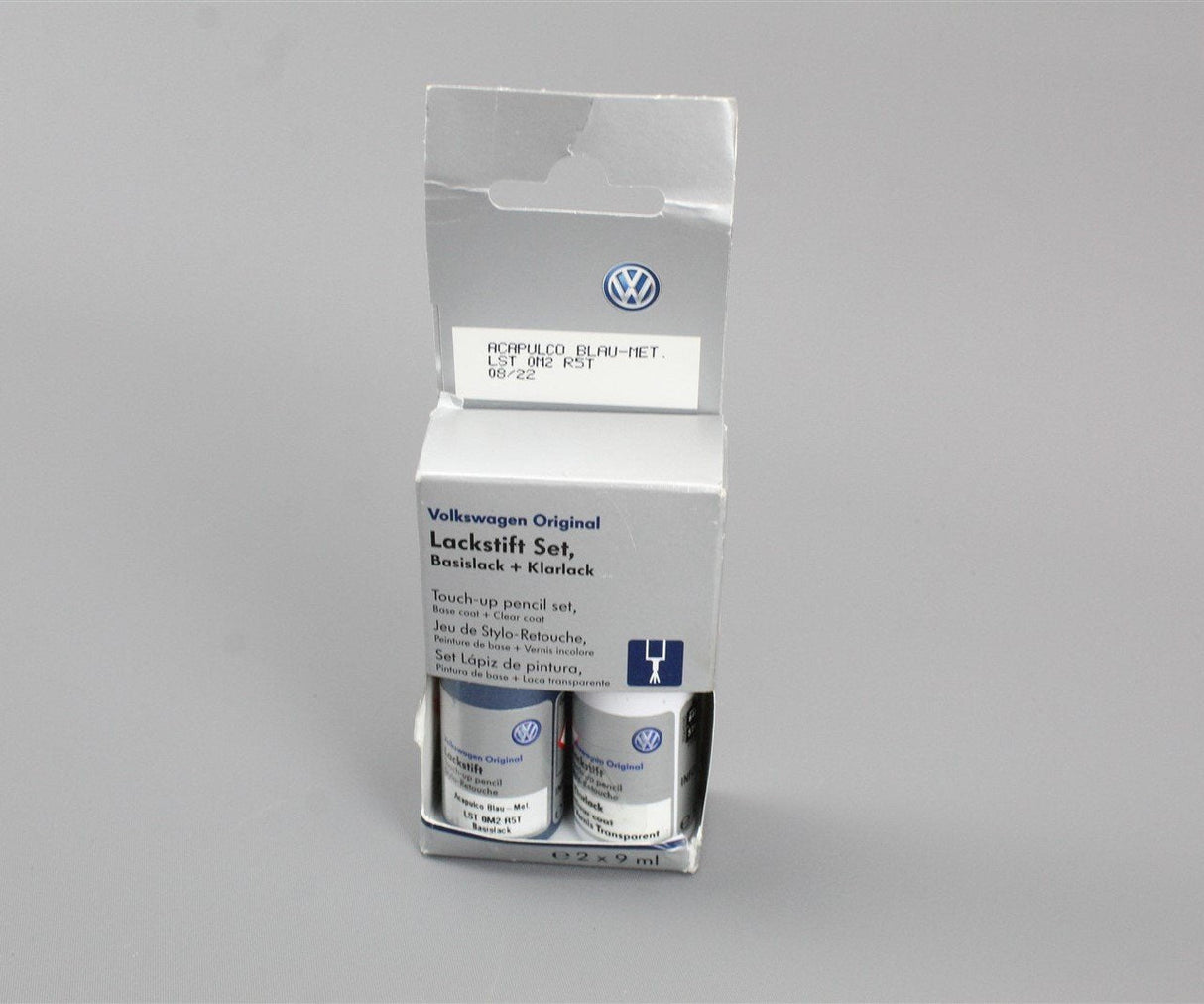 Volkswagen T6 touch up paint set x2 9ml Acapulco Blue R5T LST0M2R5T