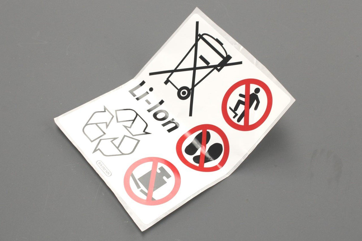 VW Audi Skoda SEAT high voltage battery warning sticker 1EA010505