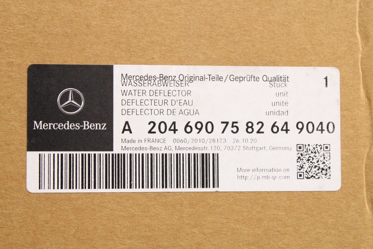 Mercedes-Benz C W204 2008-14 roof trim moulding (left) A2046907582649040
