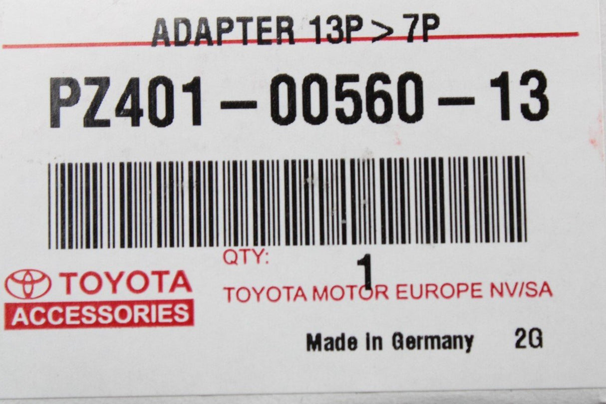Toyota Yaris 05-13 Tow bar harness 13pin to 7pin adapter PZ4010056013