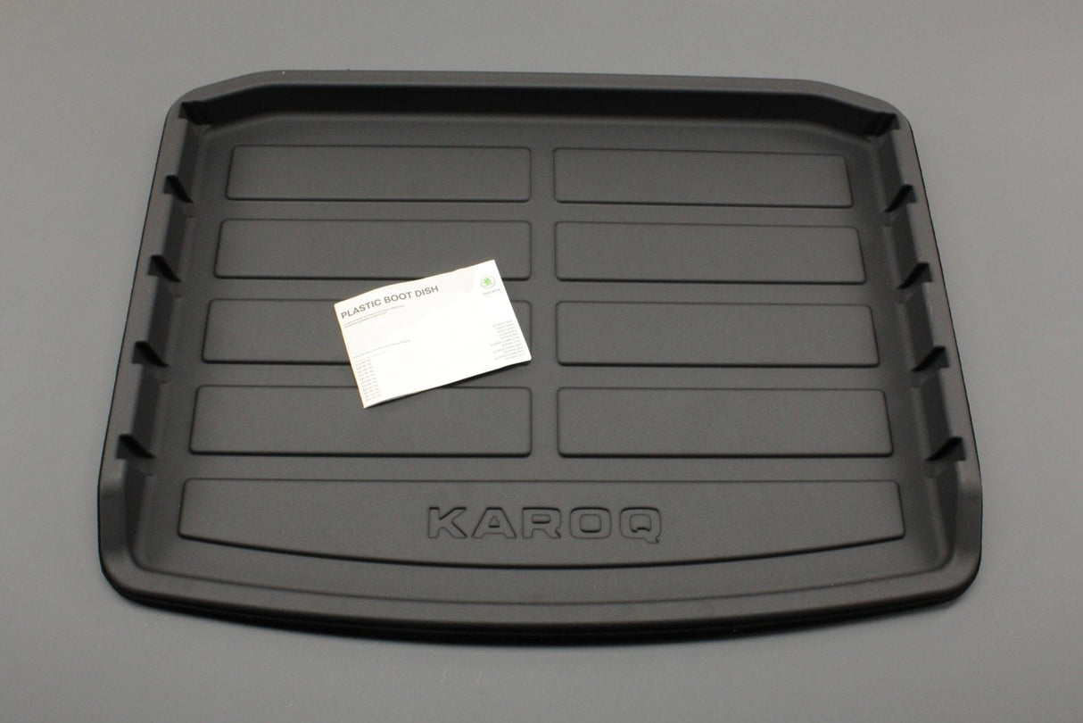 Skoda Karoq 2019-on rigid boot liner tray 57A061162