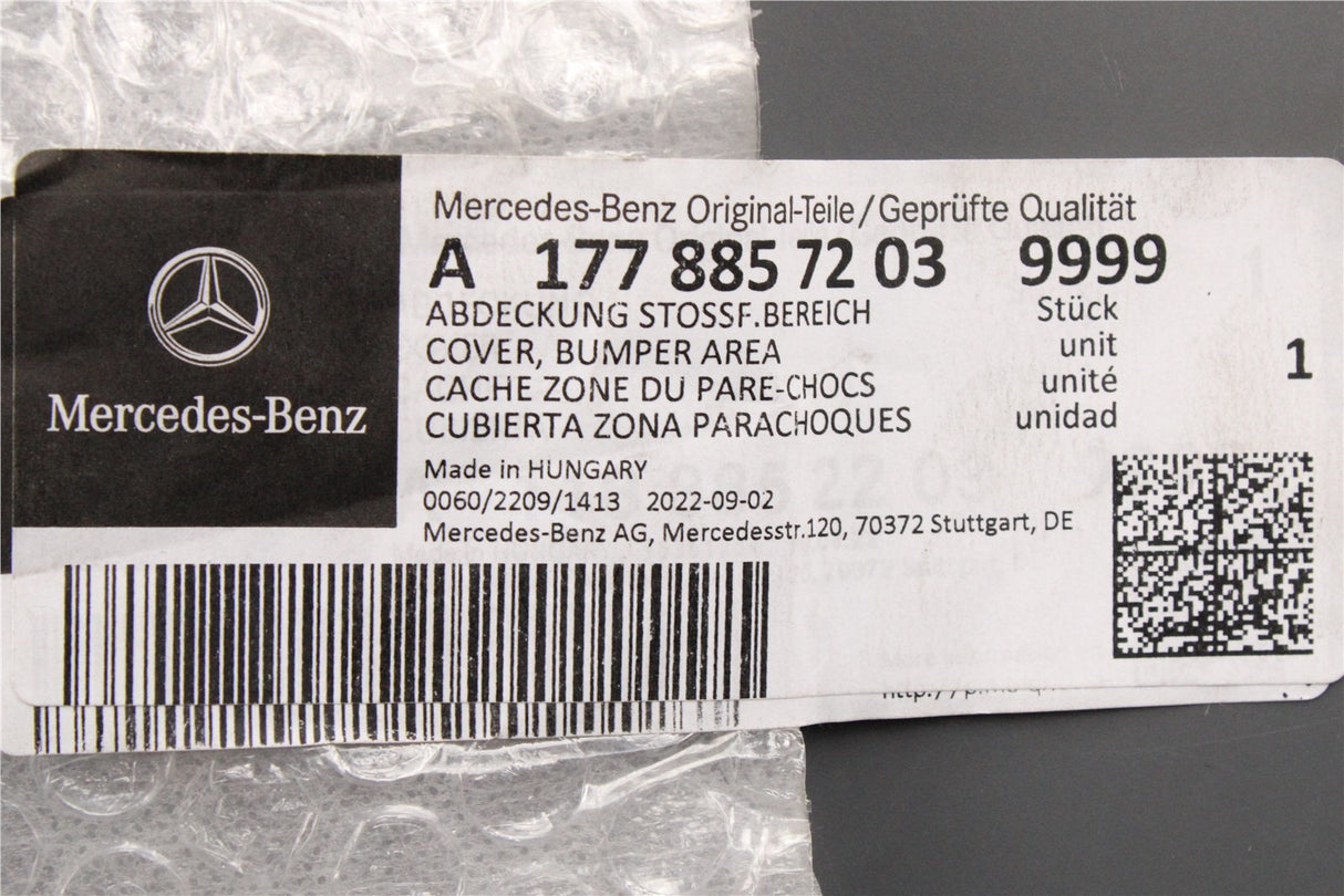 Mercedes-Benz A-Class front lower bumper trim (left) A17788572039999