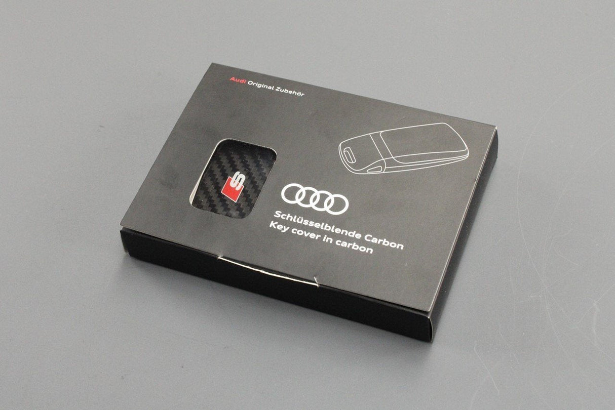 Audi A4 A5 Q5 Q7 2016-on carbon fibre key cover (S Logo) 8W6071208C 3Q0