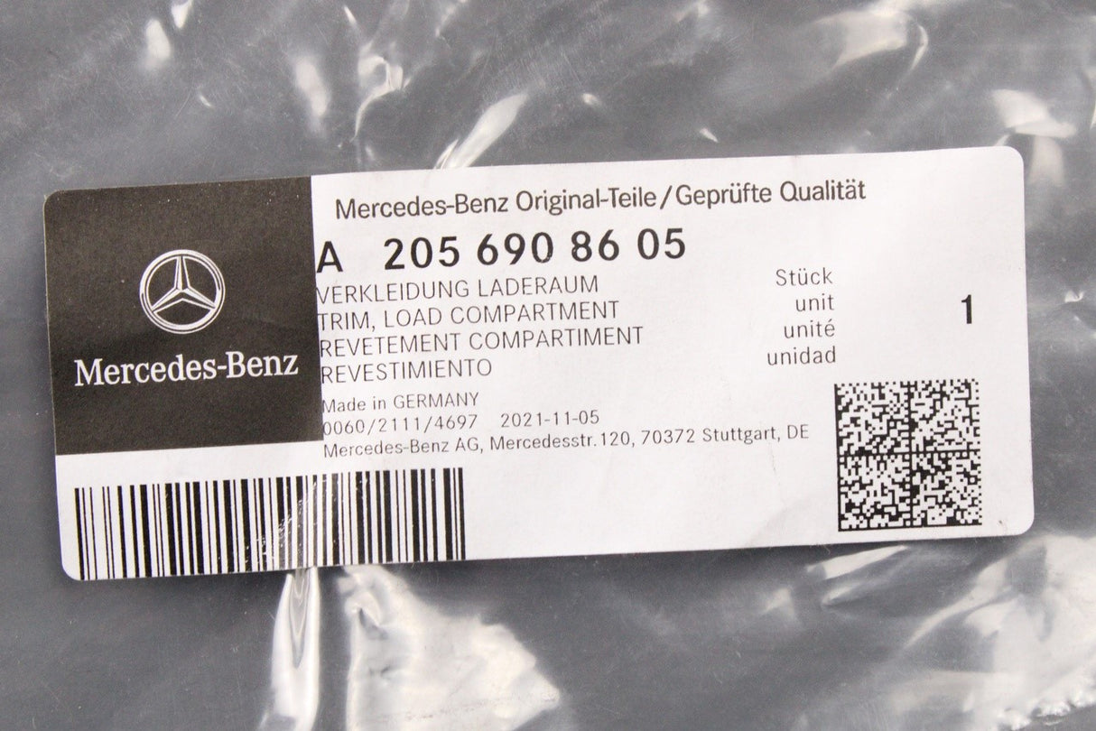 Mercedes-Benz C-Class W205 boot trim (right) A2056908605