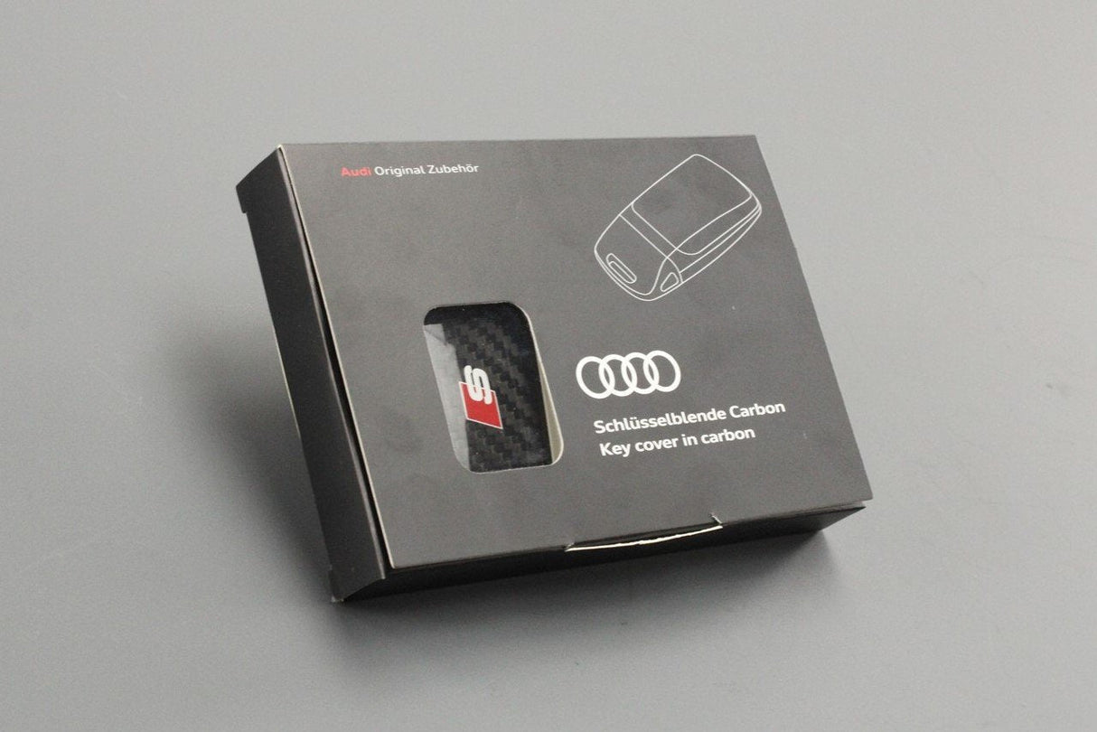Audi A4 A5 Q5 Q7 2016-on carbon fibre key cover (S Logo) 8W6071208C 3Q0