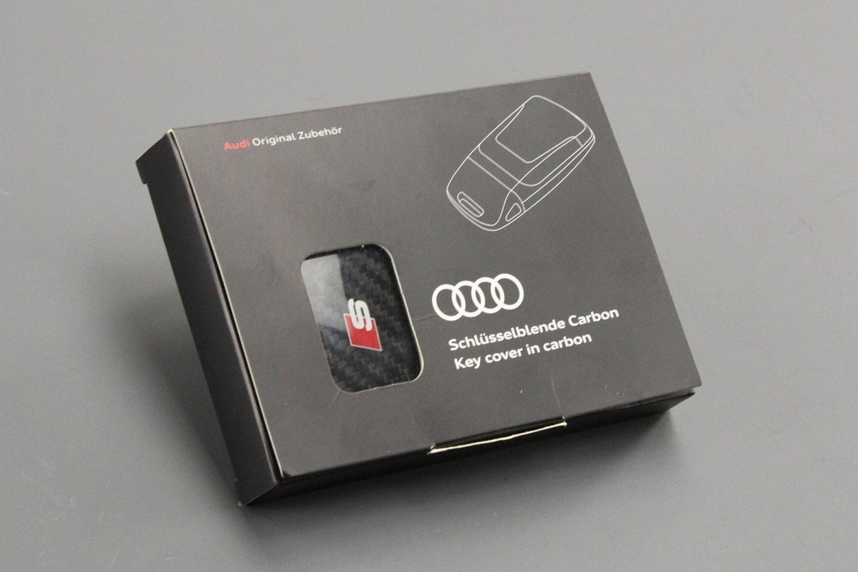 Audi A4 A5 Q5 Q7 2016-on carbon fibre key cover (S Logo) 8W6071208B 3Q0