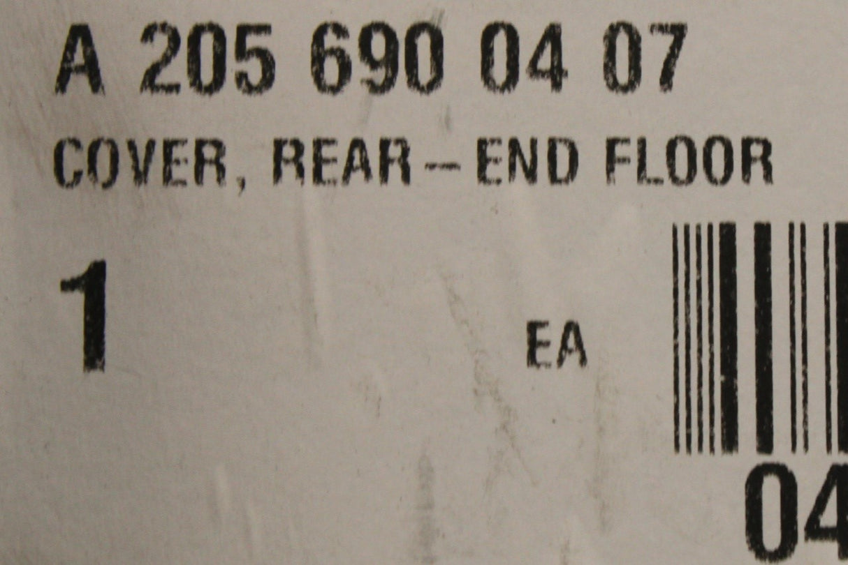 Mercedes-Benz C-Class W205 rear underbody cover (right) A2056900407