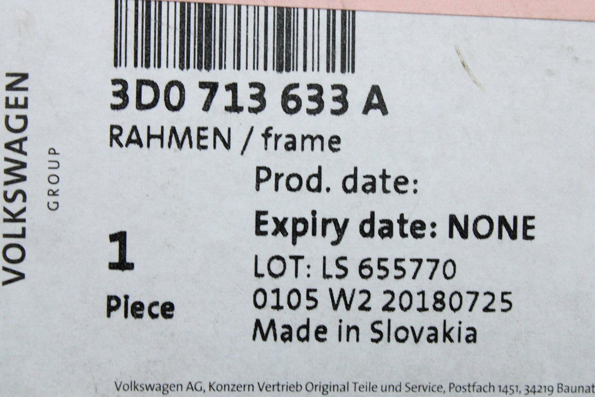 VW Phaeton 2002-16 auto gear selector circuit module 3D0713633A