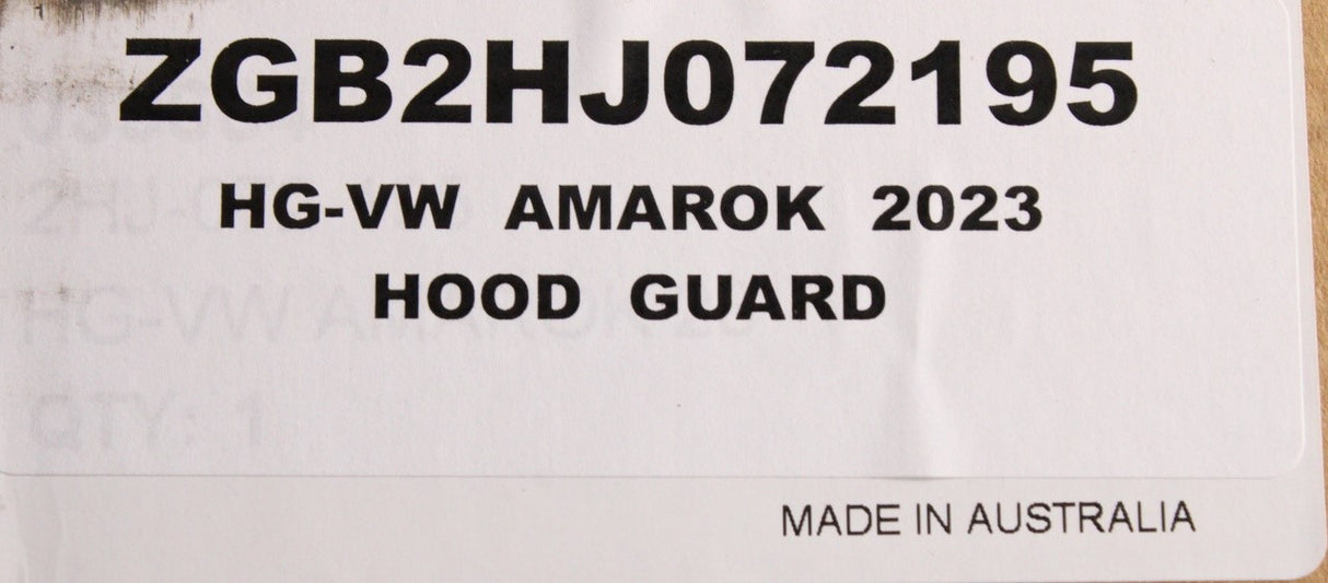 VW Amarok 2023-on accessory bonnet protector guard ZGB2HJ072195