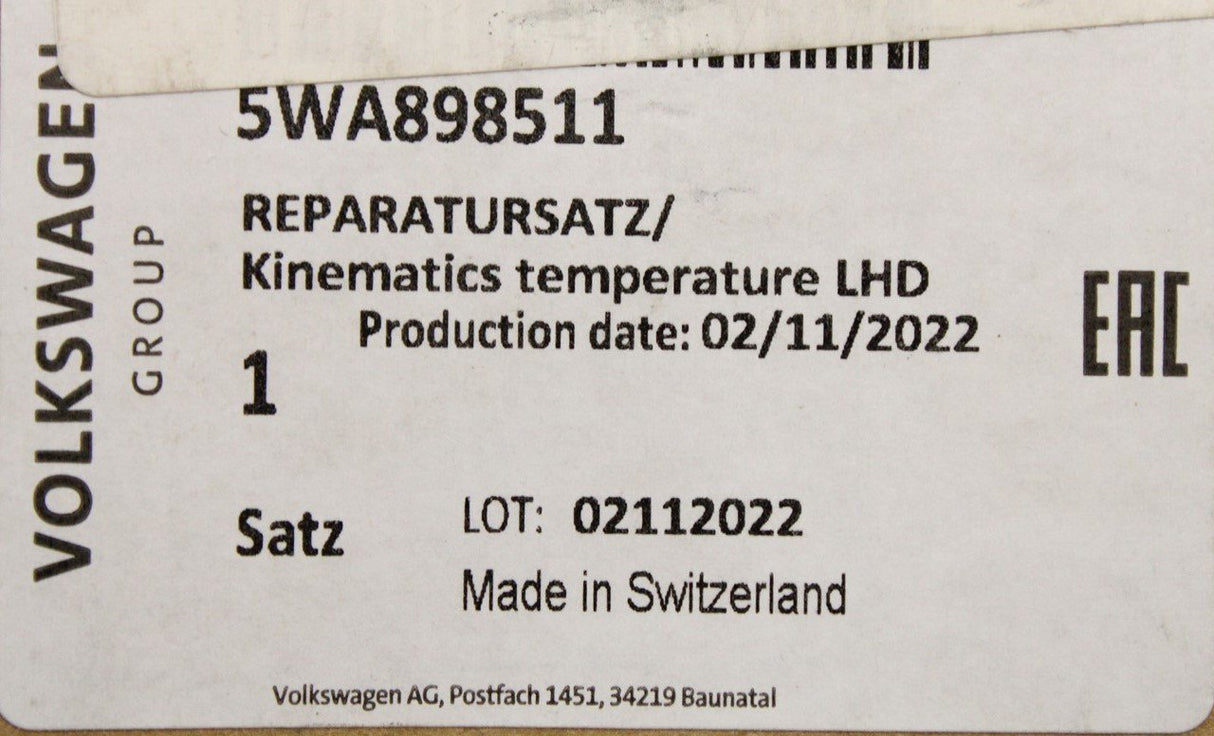 VW Audi Skoda SEAT temperature regulating heater motor 5WA898511