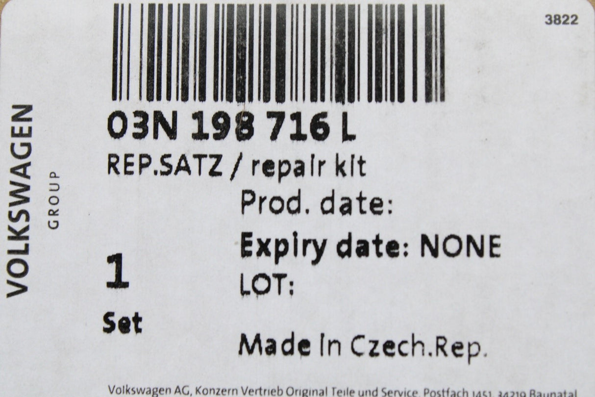 VW Crafter BiTDI 2017-on turbo pressure actuator repair kit 03N198716L