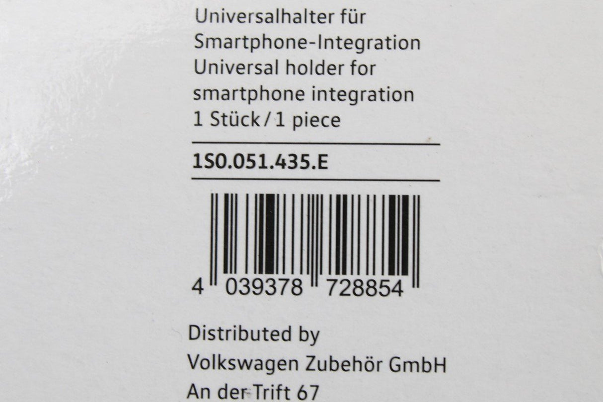 VW Up! 2012-on Maps & More dock phone holder cradle 1S0051435E