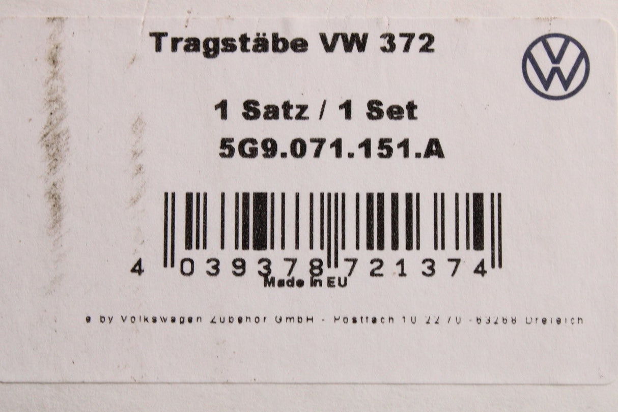 VW Golf Estate MK7 MK7.5 2014-20 accessory roof bar set 5G9071151A