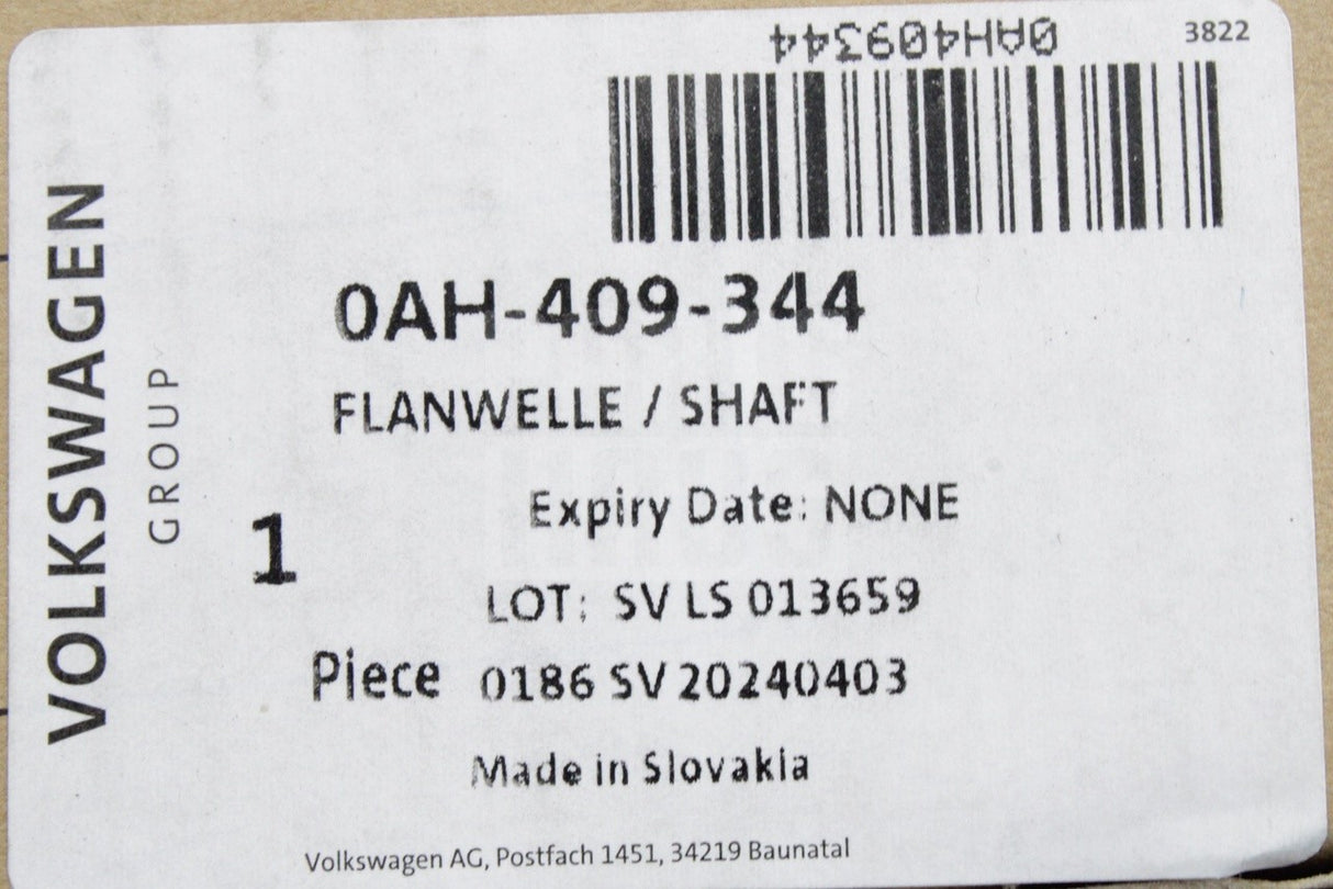 VW Audi Skoda SEAT front differential shaft flange (right) 0AH409344